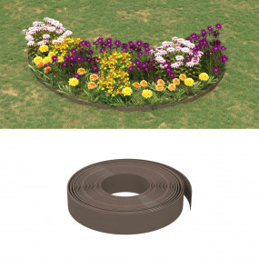 Garden Edging Brown 32.8' 3.9" Polyethylene
