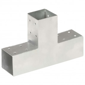 Post Connector T Shape Galvanized Metal 2.80x2.80"