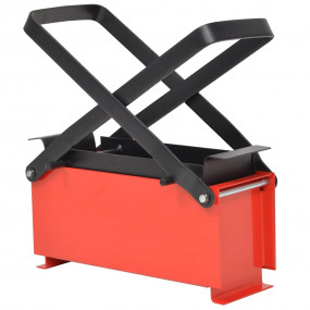 Paper Log Briquette Maker Steel 13.4"x5.5"x5.5" Black a...