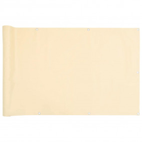 Balcony Privacy Screen Cream 157.5x35.4" PVC