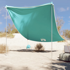 Beach Canopy with Sand Anchors Green 84.3x92.9"