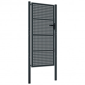 Patio Gate Anthracite 41.3x88.6" Steel