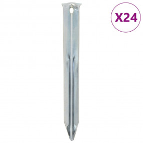 Tent Pegs 24 pcs 6.7 " 0.79 " Galvanized Steel
