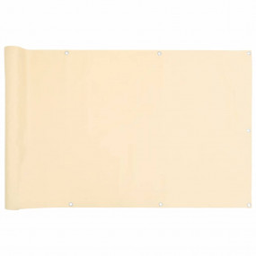 Balcony Privacy Screen Cream 118.1x29.5" PVC
