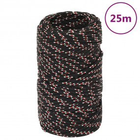 Boat Rope Black 0.08 " 82.0 ' Polypropylene