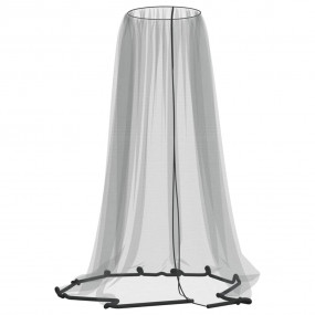 Mosquito Net for Umbrella 220 Mesh Black 118.1x90.6"