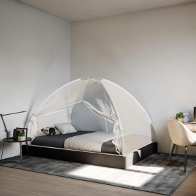 Mosquito Net Mongolia with Doors 220 Mesh White 78.7x47...
