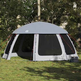 Pool Tent with Removable Fly & Mesh Walls Grey 200.8x20...