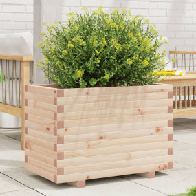 Patio Planter 27.6x15.7x19.5" Solid Wood Pine