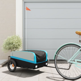 Bike Trailer Black and Blue 66.1 lb Iron