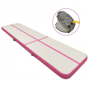 Inflatable Gymnastics Mat with Pump 275.6x39.4x7.9" PVC...
