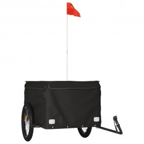 Bike Trailer Black 99.2 lb Iron