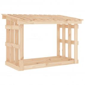 Firewood Rack 42.5x25.4x30.3" Solid Wood Pine