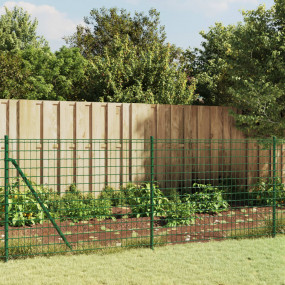 Wire Mesh Fence with Flange Green 3.6x82.0'