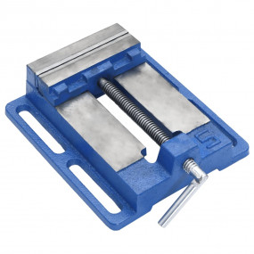 Drill Press Vise Blue 4.76 " Cast Iron