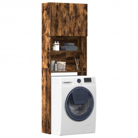 Washing Machine Cabinet Smoked Oak 25.2x9.4x74.8" Engin...