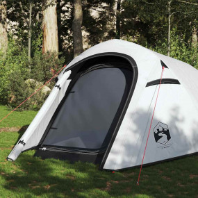 Camping Tent Tunnel 3-Person White Blackout Fabric Wate...
