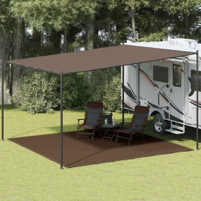 Tent Carpet 157.5x157.5" Brown