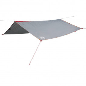 Camping Tarp Grey and Orange 196.9x115.7" Waterproof