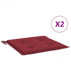 Patio Chair Cushions 2 pcs Wine Red 19.7x19.7x1.6" Oxfo...