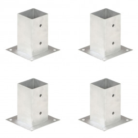 Post Anchors 4 pcs Galvanized Metal 3.19 "