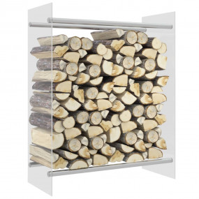 Firewood Rack Transparent 31.5x13.8x39.4" Tempered Glas...