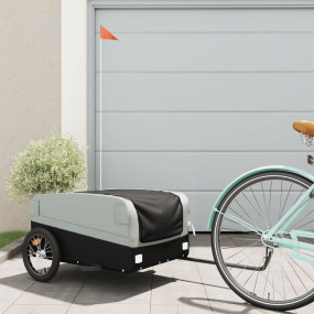 Bike Trailer Black and Grey 99.2 lb Iron