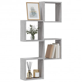 Wall Cube Shelves 4 pcs Grey Sonoma 11.8x5.9x11.8"