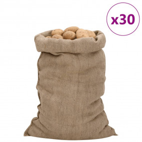 Jute Sacks 30 pcs 23.6x41.3" 100% Jute 340 gsm