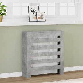 Radiator Cover Concrete Grey 30.7x7.9x32.3" Engineered ...