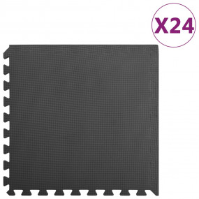 Floor Mats 24 pcs 8,64  EVA Foam Black