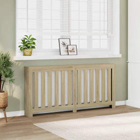 Radiator Cover Sonoma Oak 68.9x7.9x32.3" Engineered Woo...