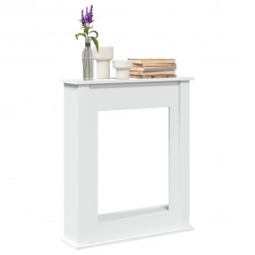 Fireplace Surround White 29.5x7.9x34.4" Engineered Wood