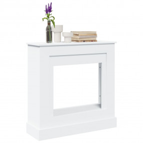 Fireplace Surround White 35.4x11.8x35.4" Engineered Woo...