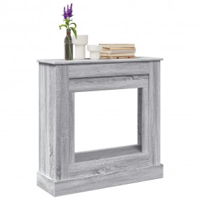 Fireplace Surround Grey Sonoma 35.4x11.8x35.4" Engineer...