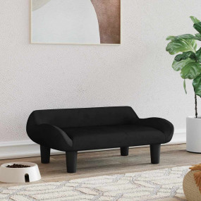 Dog Bed Black 70x40 x 9.4 " Velvet