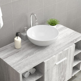Wash Basin White 11.0x11.0x3.9" Ceramic