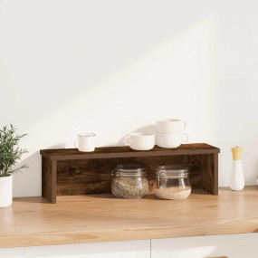 Kitchen Rack Stackable Smoked Oak 23.6x5.9x6.3" Enginee...