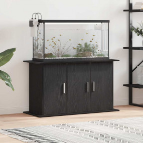 Aquarium Stand Black Oak 39.8x16.1x22.8" Engineered Woo...