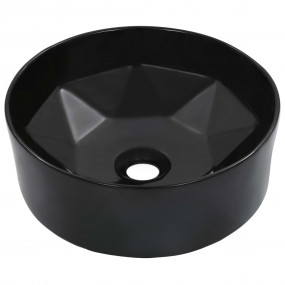 Wash Basin 14.2x5.5" Ceramic Black