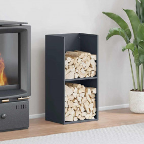Firewood Rack Anthracite 15.7x11.8x31.5" Cold-rolled st...