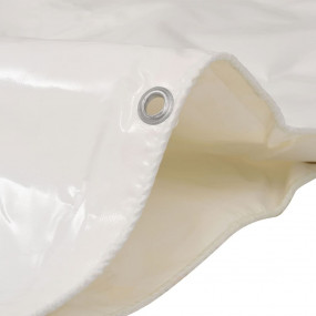 Tarpaulin 7.11 oz/ft 4.9x32.8' White