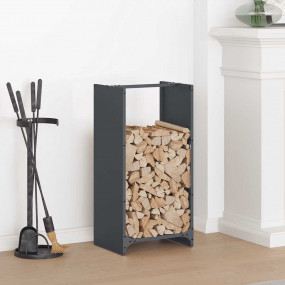 Firewood Rack Anthracite 15.7x11.8x31.5" Cold-rolled st...