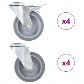 8 pcs Bolt Hole Swivel Casters 3.94 " (2x143432)