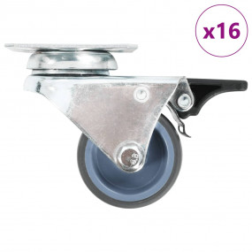 16 pcs Twin-wheel Swivel Casters 1.97 " (4x143439)