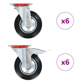 12 pcs Swivel Casters 6.30 " (3x143459)