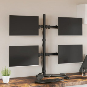 Monitor Mount Black Steel VESA 75/3.94 "