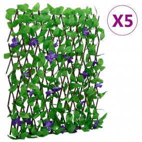 Artificial Ivy Trellis Expandable 5 pcs Green 70.9x27.6...