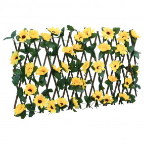 Artificial Ivy Trellis Expandable Yellow 70.9x7.9"