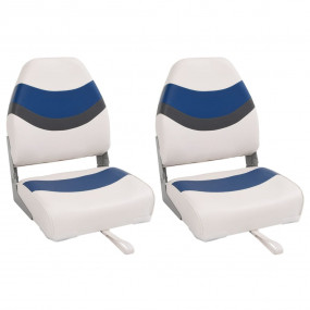 Foldable Boat Seats 2pcs with High Back 17.3x15.0x21.7"